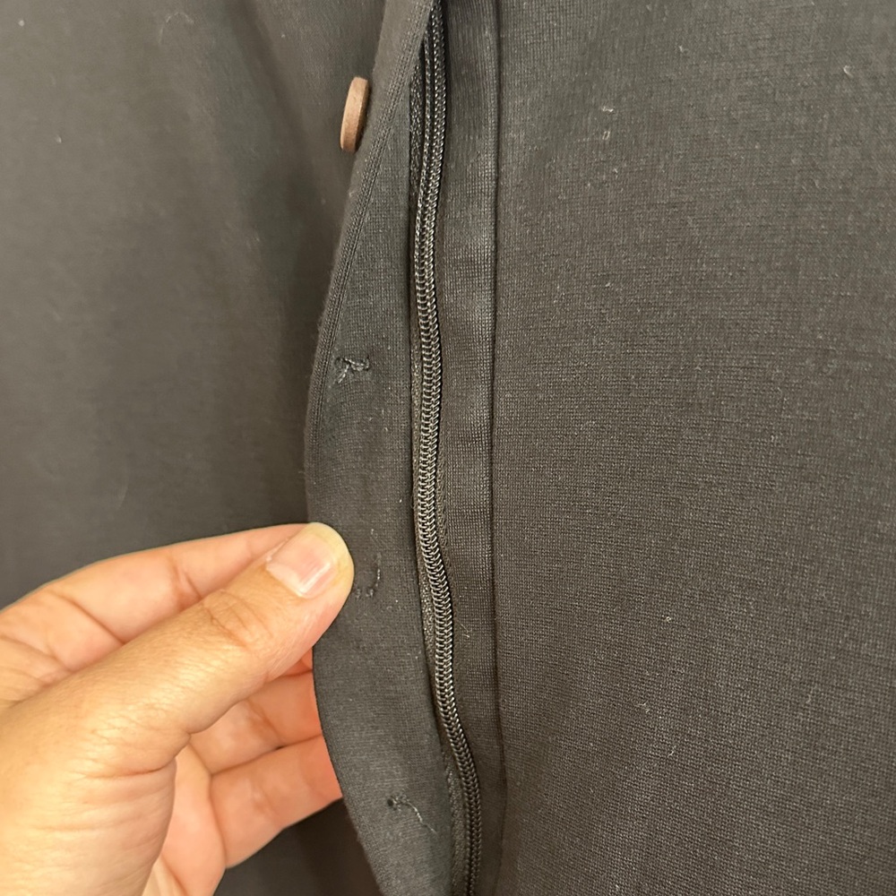 Black Buttoned Midi Dress - Picture 5 of 6